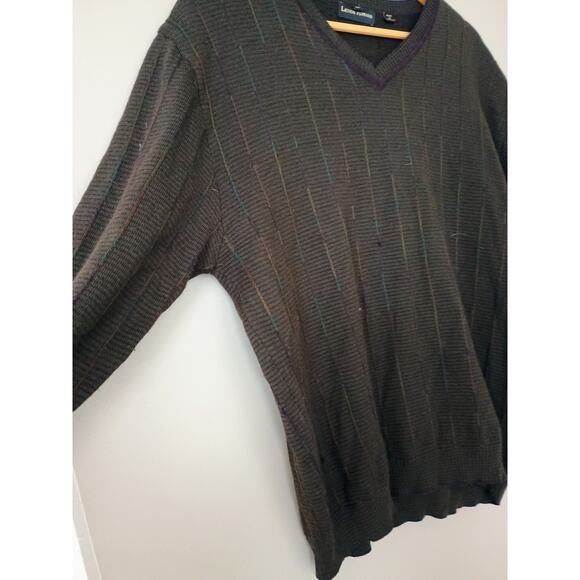 Lenor Romano v-neck sweater 100% extra fine merino wool quiet luxury minimalist - Picture 4 of 11
